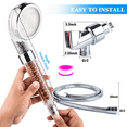 thumbnail image 5 of imtfzct LED Ionic Filter Shower Head with Hose and Bracket, Handheld Shower With 7 Color Automatically Changing Light, High Pressure Filtration Water Saving Showerhead for Dry Hair and Skin Spa, 5 of 7