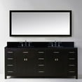 thumbnail image 2 of VIRTU USA Caroline Parkway 78-inch Double Vanity Black Granite Top, 2 of 3