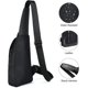 thumbnail image 5 of Bolso de Pecho para Hombre, Bolso de Hombro Impermeable para Ocio, Bolso de Pecho con Puerto de Carga USB, Mochila de Viaje para Senderismo, Ciclismo, Viajes, Camping, 5 of 5