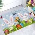 thumbnail image 6 of Qocolhg Easter Welcome Door Mat Bunny/Egg Spring Floor Mat Indoor Outdoor Entrance Bathroom Door Mat Non-Slip Washable Home Party Decorations 19.7x31.5 Inch, Easter Clearance, 6 of 6