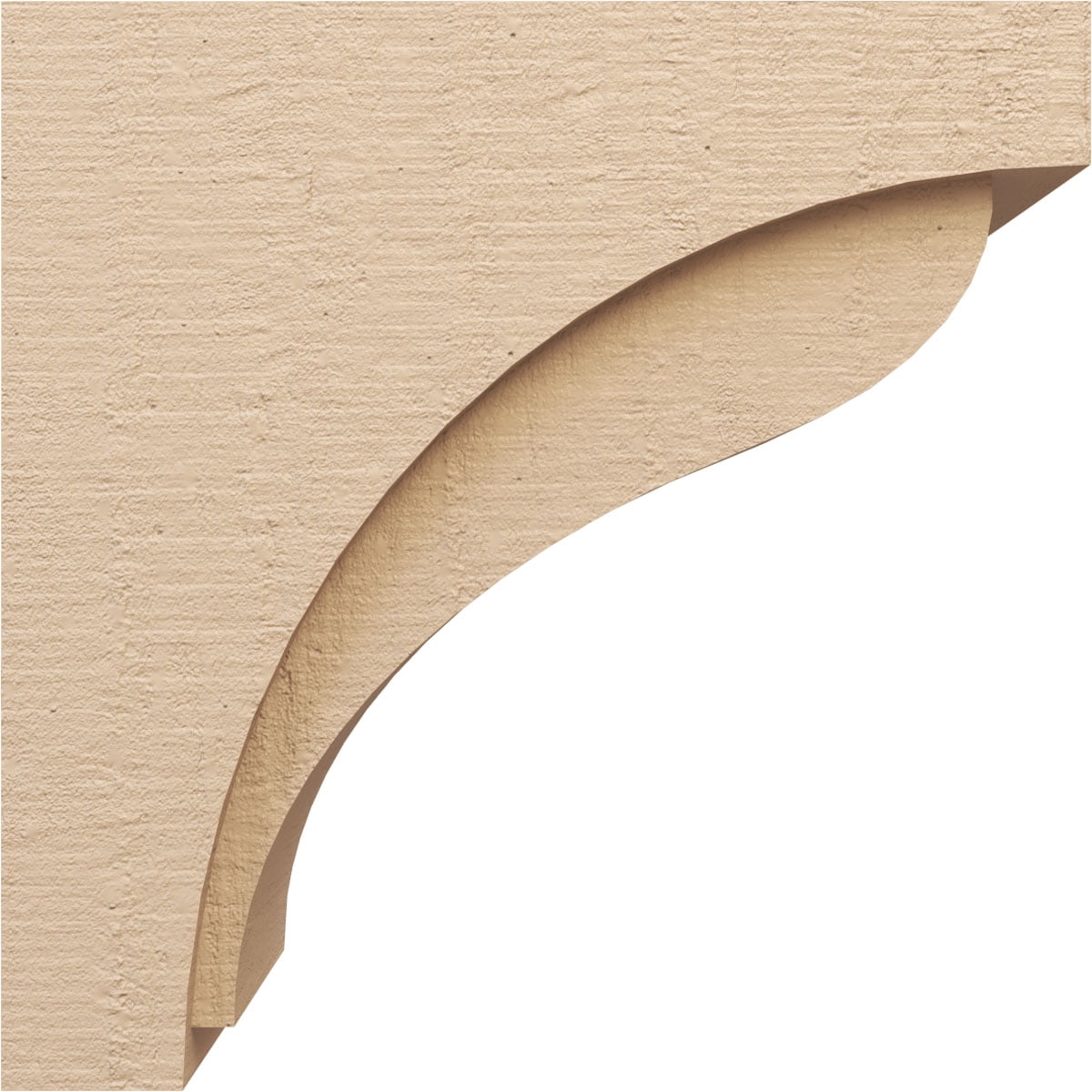 12"W x 24"D x 24"H Classic Helena Rough Cedar Woodgrain TimberThane Corbel, Primed Tan