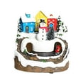 thumbnail image 4 of SSZMDLB under $5 2Pcs Christmas Music Box, Rotating Christmas Music Box, Resin Decorations with Concert Movement, Holiday Gift Home Decor, 360 Degree Rotation with Magnetic Train, 4 of 9