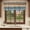 Sea Blue, variant on Farmhouse Navy Blue Brown Valances for Windows, Decorative Rod Pocket Window Valance Curtains, Vintage Wooden Striped Short Curtain Drapes for Kitchen/Bathroom/Living Room, 2 Panels, 60" W x 18" L