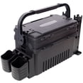 thumbnail image 2 of Dual-layer Fishing Tackle Box,Tackle Box Organizer Fishing Box Large,With 2pcs Rod Holder,2pcs Cup Holder,1pc Carring Strap, Black, 2 of 20