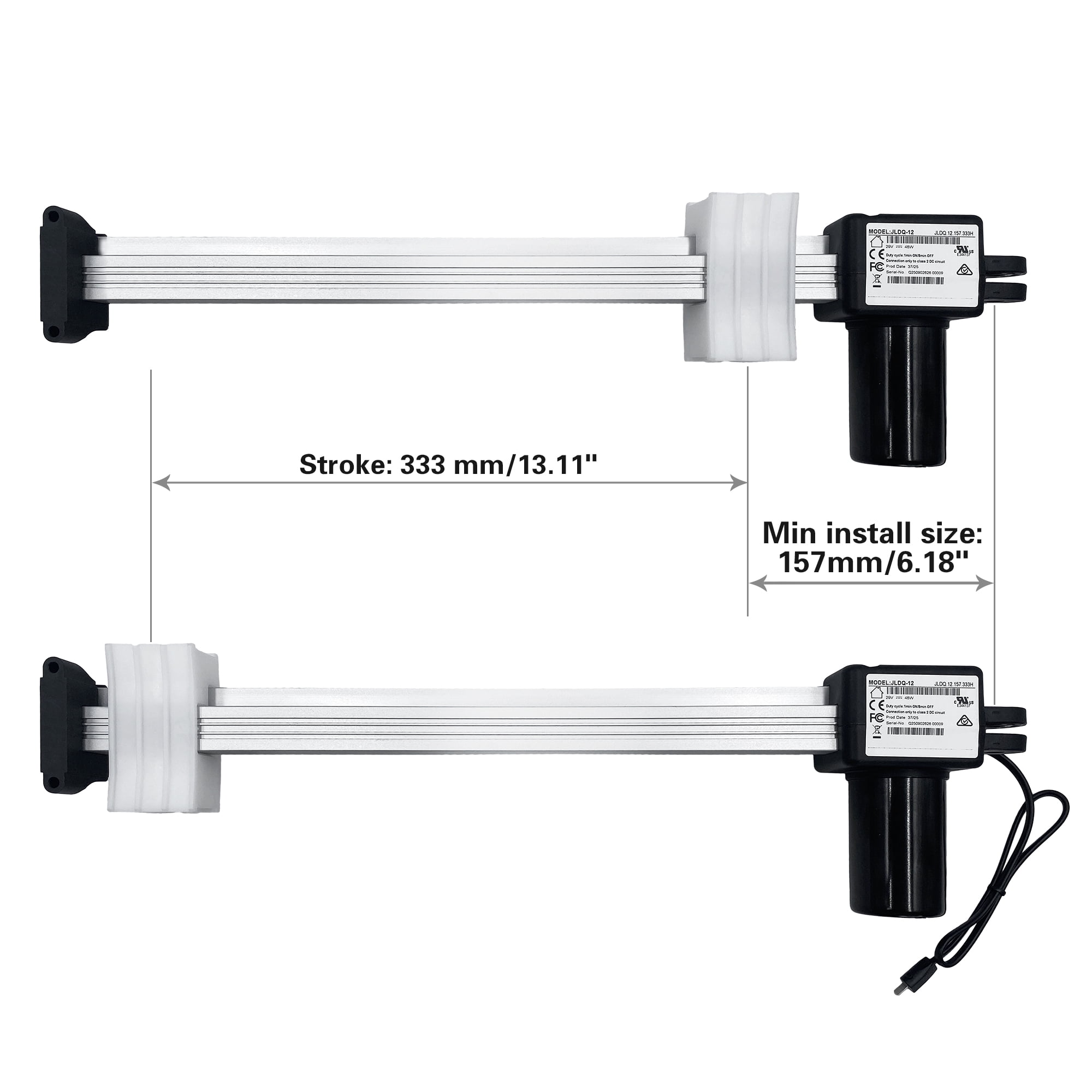 Okin Motor Model JLDQ.12.157.333H Linear Actuator Replacement for Power Recliner Lift Chair Electrric Sofa