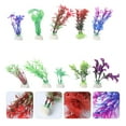 thumbnail image 6 of TAILTOSS 10Pcs Fish Tank Decoration Assorted Color Plastic Plants 3.15-4.93In, 6 of 8