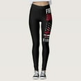 thumbnail image 2 of TOWED22 July Fourth American Flag Cotton Leggings for Women Patriotic Skinny Pant Workout Tights for Women USA Flag Sports Black,XL, 2 of 5