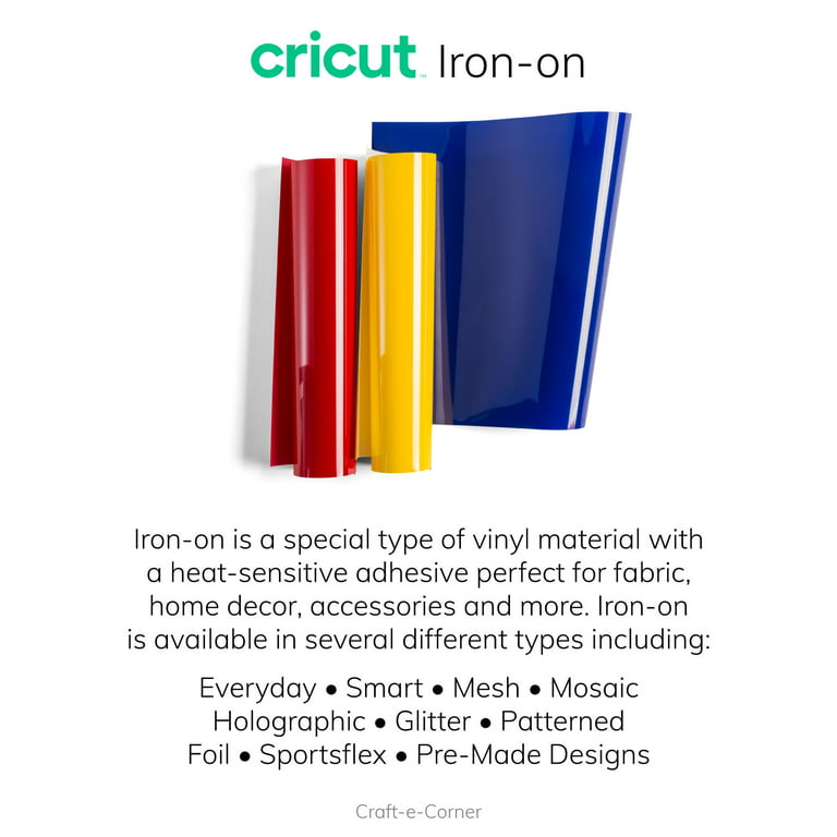 Cricut Classic Sportflex Iron-On 11.8 x 12 Inches 3 Sheets