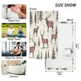 thumbnail image 6 of Yayeee 100% Cotton Hand Towels for Bathroom 16" x 28" Soft Absorbent Kitchen Towel, Plaid Deer, 6 of 7