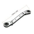 thumbnail image 2 of Uxcell 1/4'' x 5/16'' Double Box End Reversible Ratcheting Wrench Carbon Steel Silver Tone 1pcs, 2 of 5