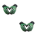 thumbnail image 4 of kurtrusly Breathable And Comfortable Full Finger Riding Gloves For Motorcycle Cycling Lightweight And Shockproof Nylon Durable green L 2Set, 4 of 6