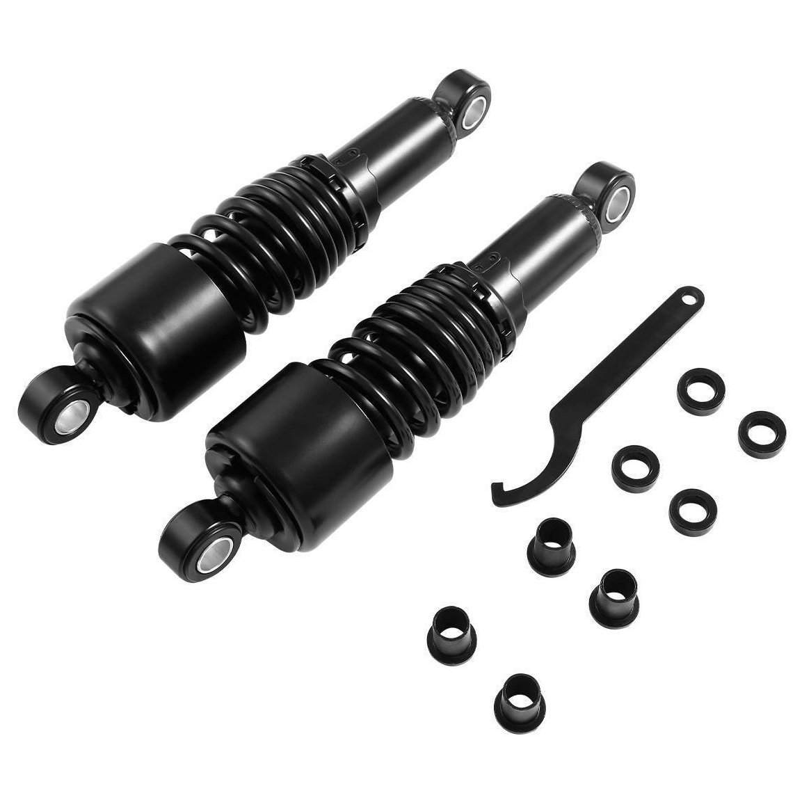 Geelife 10.5" Black Rear Shocks For Forty Eight Iron 883 Seventy Two 1200