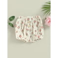 thumbnail image 2 of Cenuakty Kids Girls Short Trousers, Casual Party Street Spring Summer Bear/ Heart/ Flower/ Dot Pants, 2 of 7