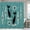 Green, variant on Mid Century Black Cat Shower Curtain Vintage Teal Bath Curtain Funny Retro Fabric Bathroom Decor 72 x 72 Inches