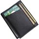 thumbnail image 1 of NC Tarjetero para Hombre, Tarjetero para Tarjetas bancarias de crédito para Hombres, Tarjetero Elegante y Ultrafino, Cuero Negro de Alta Calidad, Cartera Fina Anti-RFID - Regalo para Hombres, Negro, 1 of 5