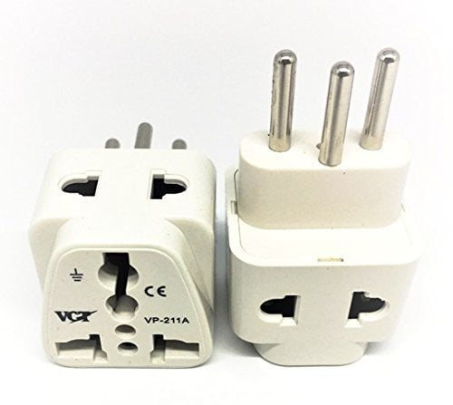& A AC Power Plugs Pack of 2 C/F High Quality US to VIETNAM/SOUTH KOREA Travel Adapter Plug for USA/Universal to ASIA Type E 