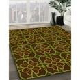 thumbnail image 3 of Ahgly Company Machine Washable Indoor Rectangle Transitional Dark Yellow Green Area Rugs, 3' x 5', 3 of 7
