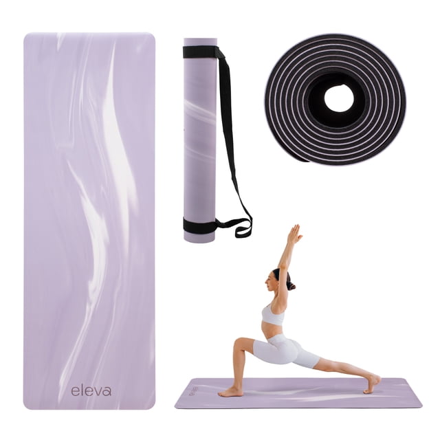 Tapete Yoga Ejercicio Eleva Mat Antiderrapante Goma Natural