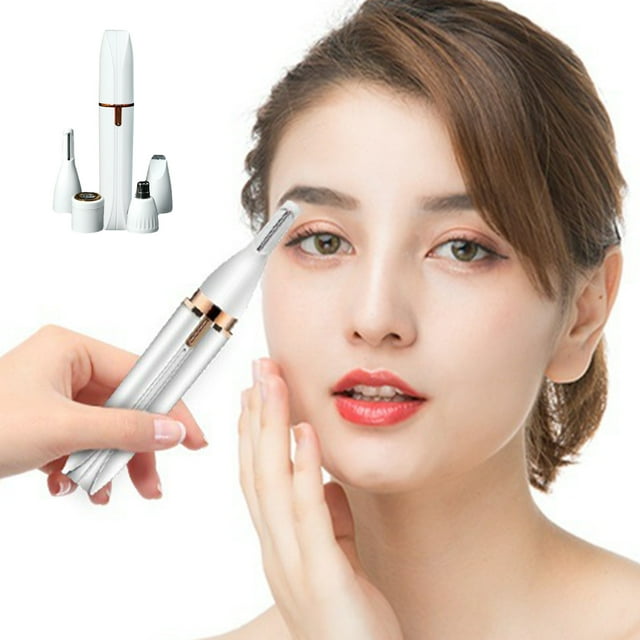 4 In 1 Mini Electric Shaver Hair For Body, Nose, Ear, And Eyebrow, Face, Bikini Line Portable Body Hair Epilator For Home And Travel