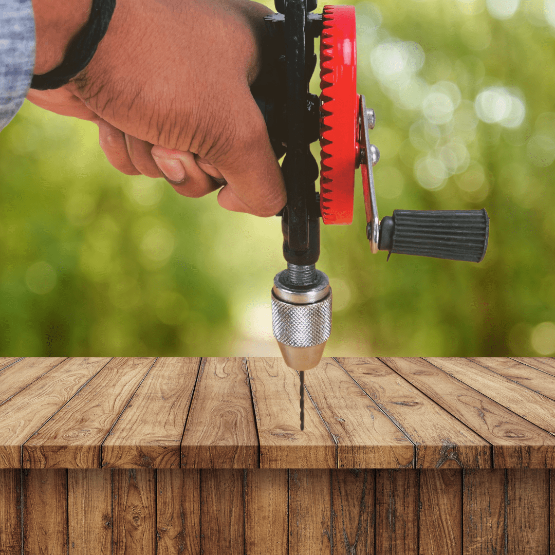 WEDGE Storage Ergonomic Handle Manual Hand Drill