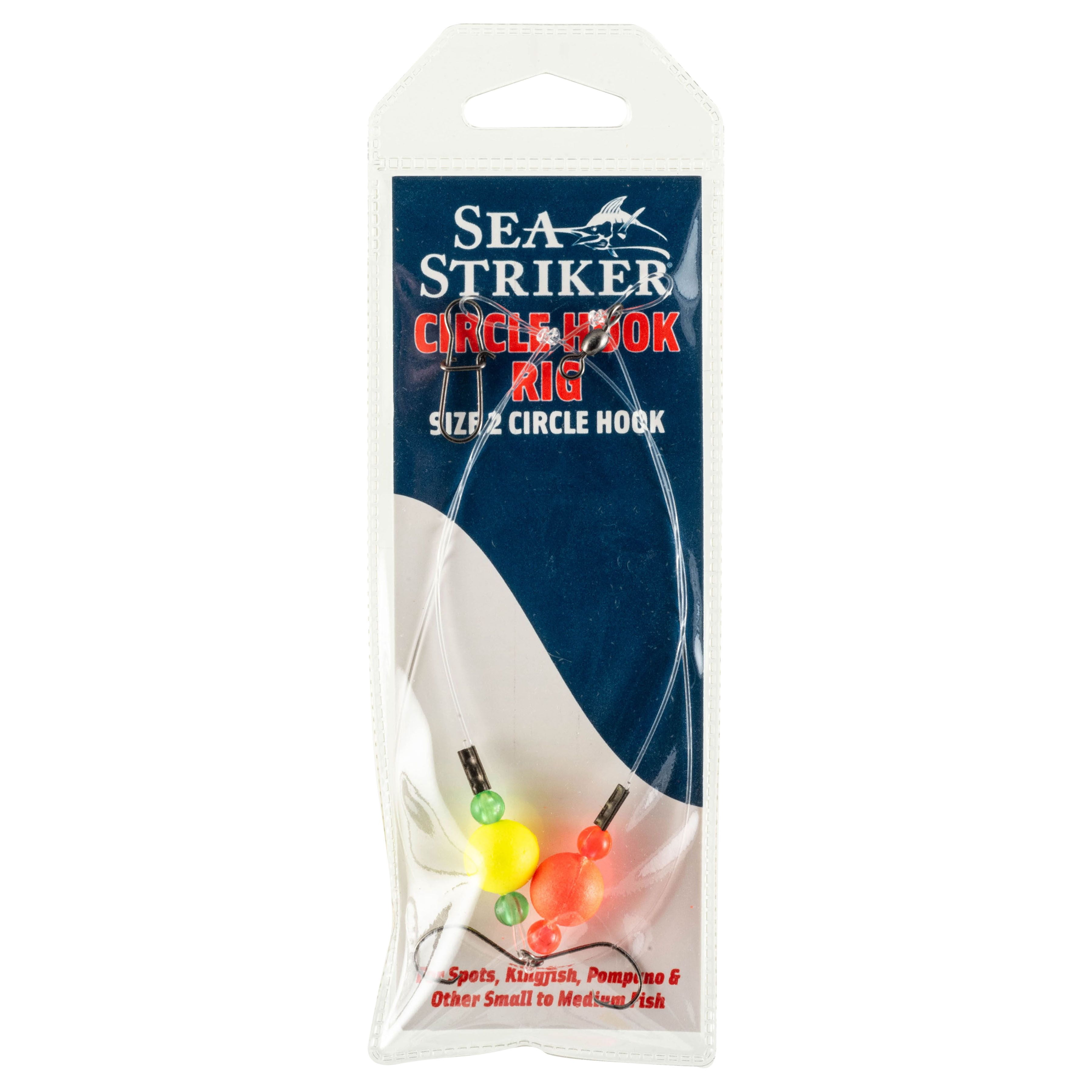 Sea Striker Spot/Pompano Rig #2 Circle Hook Red/Yellow Floats SKP2