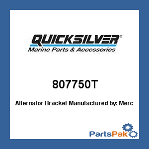 - Mercury - Mercruiser 807750T Mercury Quicksilver 807750T Alternator Bracket-