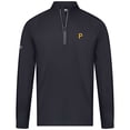 thumbnail image 2 of Men's Levelwear Black Pittsburgh Pirates Theory Insignia Quarter-Zip Pullover, 2 of 3