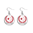 thumbnail image 1 of China Stars Wheat Rice Red Ear Dangle Silver Drop Earring Jewelry Woman, 1 of 3