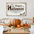 thumbnail image 5 of Halloween Vintage Metal Sign Decor, Retro Happy Halloween Metal Tin Sign for Garage Porch Cafe Bar Garden Shop Wall Door Decor, 5 of 5