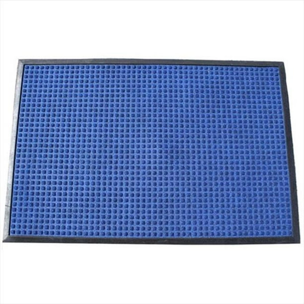 630S0046BL 4 Pi. W x 6 Pi. L Stop-N-Dry Mat en Bleu