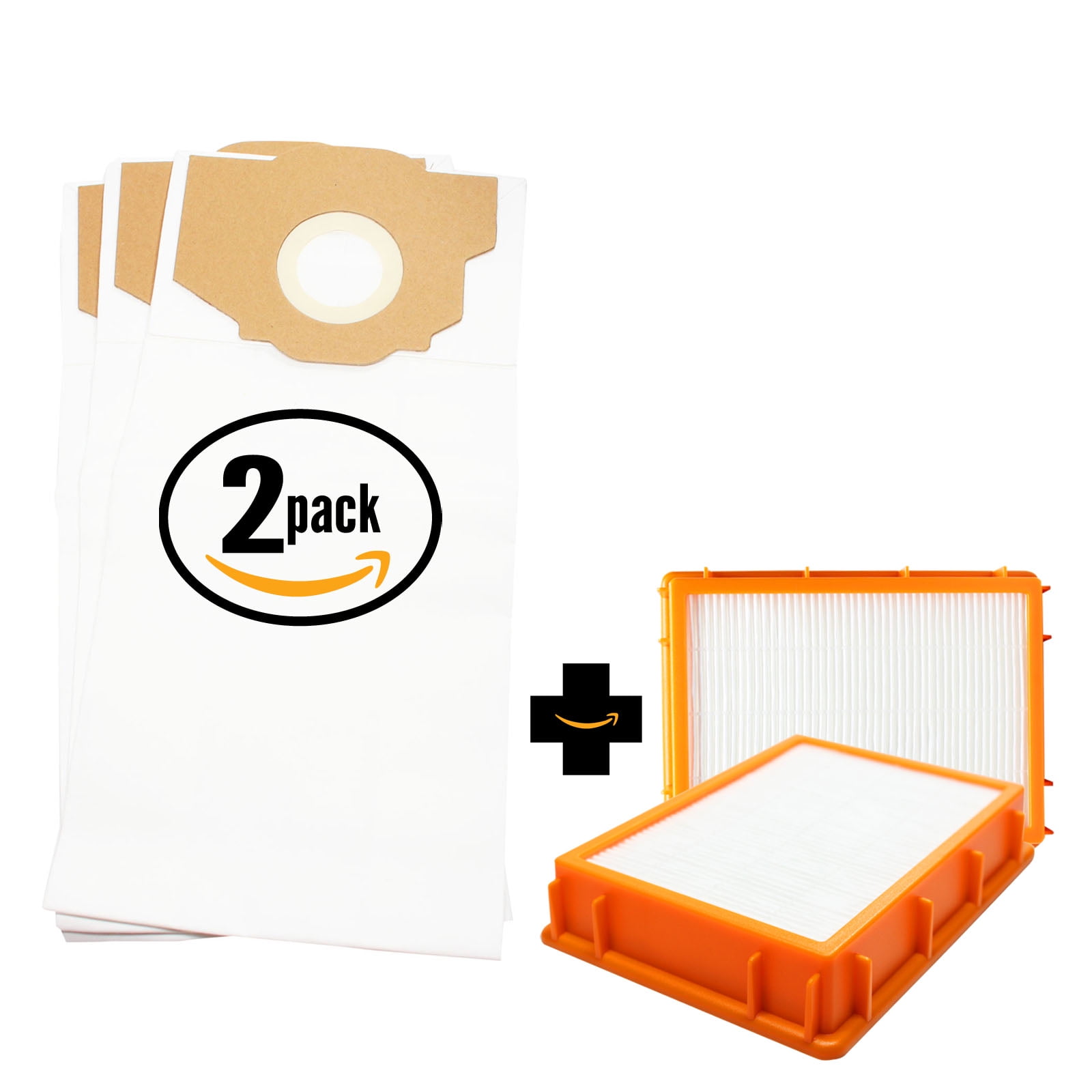 6 Replacement Eureka 4872AT Vacuum Bags & 2 HEPA Filter Compatible