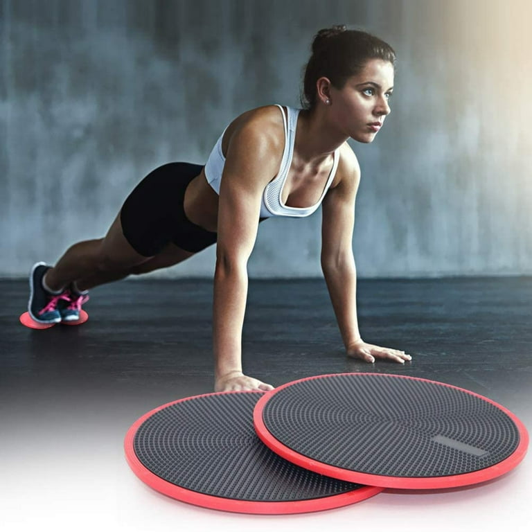 2pcs Sports Exercise Sliders Dual Sided Exercise Gliding Discs Portable  Fitness Glide Plates for Home Gym Workouts Outdoor Indoor 