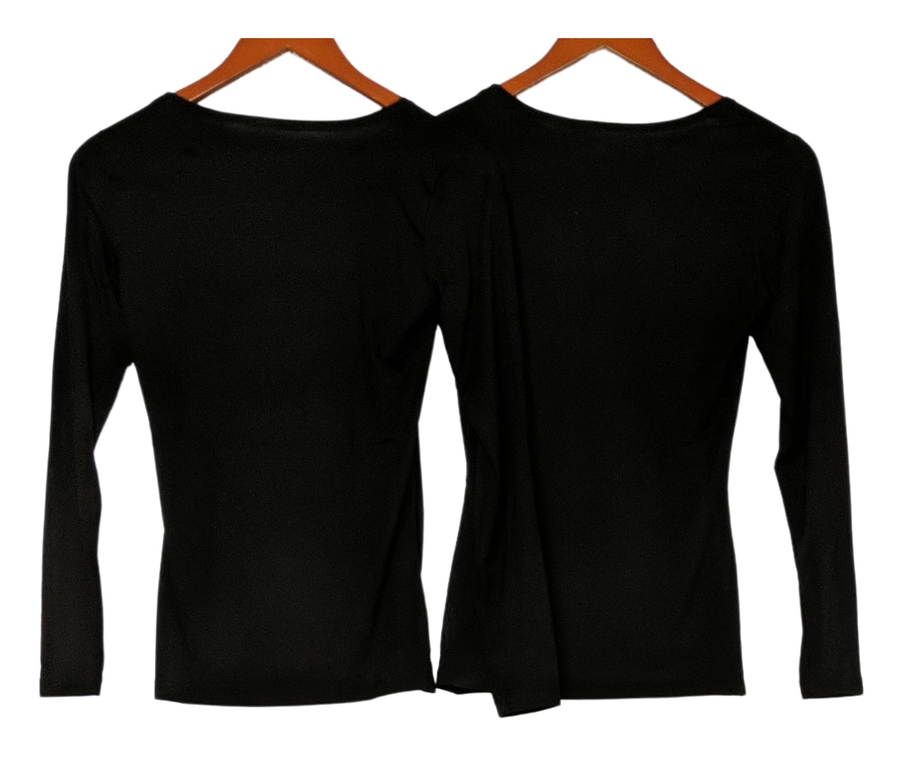32 DEGREES Women's Scoop Neck Long Sleeve Base Layer Shirts 2 Pack