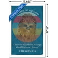 thumbnail image 3 of Star Wars: Saga - Chewbacca Quote Wall Poster, 14.725" x 22.375", Framed, 3 of 5