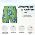 thumbnail image 4 of Kdxio Motorcycle Riding Dinosaur Print Men'S Swim Trunks With Compression Liner 7 Inch Inseam Quick Dry Swim Shorts, 4 of 7