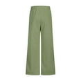 thumbnail image 4 of Fmbrln Womens Solid Wide Leg Sweatpants Elastic Waist Baggy Sweatpants Casual Comfy Running Athletic Pants Lounge Trousers with Pockets Green XL, 4 of 5