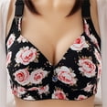 thumbnail image 2 of YABCSAZ Plus Size Bras for Women Lace Backless Ultra-thin Bra Wirefree Compression Bras High Lift Close Breast Super Breathable Augmentation Underwear Super Breathable Soild Everyday Bra, 2 of 3