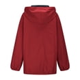 thumbnail image 7 of Ashirexll Jackets for Women Trendy, Women Fall Coats, Rain Jacket with Hood Packable Windbreaker Coat for Outdoor Wear, 7 of 7