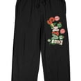 thumbnail image 2 of Elf Santa Men's Black Sleep Pajama Pants-XXL, 2 of 7