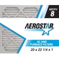thumbnail image 2 of Aerostar 20x22 1/4x1 MERV 8 AC Furnace Air Filter, Pleated HVAC Filter, MPR 600 FPR 5, Allergen Defense, 6-Pack, Made in USA, 2 of 7