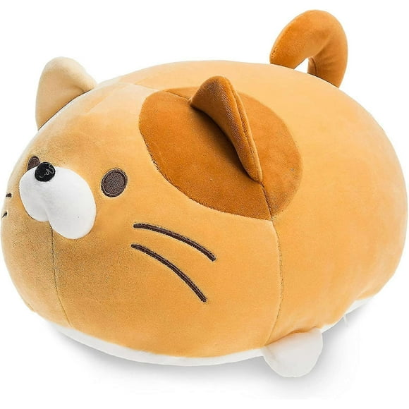 Super Soft Cat Plush Toy For Kids Or Home Decor (orange, 13'')