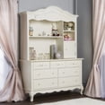 thumbnail image 3 of Evolur Aurora Hutch and Bookcase, Ivory Lace, 3 of 9