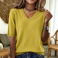thumbnail image 4 of Sweater Short Sleeve Women Knit Tops for Women Half Sleeve Sweater for Women Work Tops for Women Knit Short Sleeve Top Ladies Short Sleeve Sweaters Workwear Tops Business Casual Tops, 4 of 9