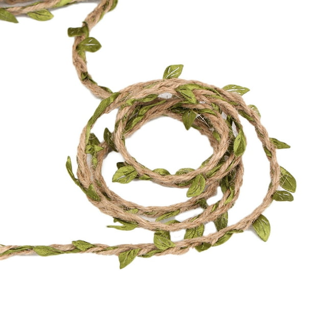 Vine Ribbon Artificial Multi-purpose Leaf Ribbon Hemp Rope for DIY Crafts