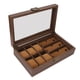 thumbnail image 5 of Caja de reloj de madera a prueba de polvo, impermeable, Retro, grano de madera, organizador de almacenamiento, caja de exhibición de múltiples gafas de reloj, 5 of 5