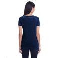 thumbnail image 2 of Ladies' Cross Dye Short-Sleeve V-Neck T-Shirt ELECTRIC BLUE 2XL, 2 of 3