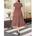 thumbnail image 5 of a.Jesdani Women's Plus Size Dresses Casual Short Sleeve Flowy Tiered Summer Maxi Dresses L-4X, 5 of 6
