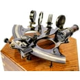 thumbnail image 2 of Antique Nautical Brass Maritime Sextant with Premium Solid Hard Wood Crafted Box | Sailor's Pirate Decor Gift | Nagina International, 2 of 6