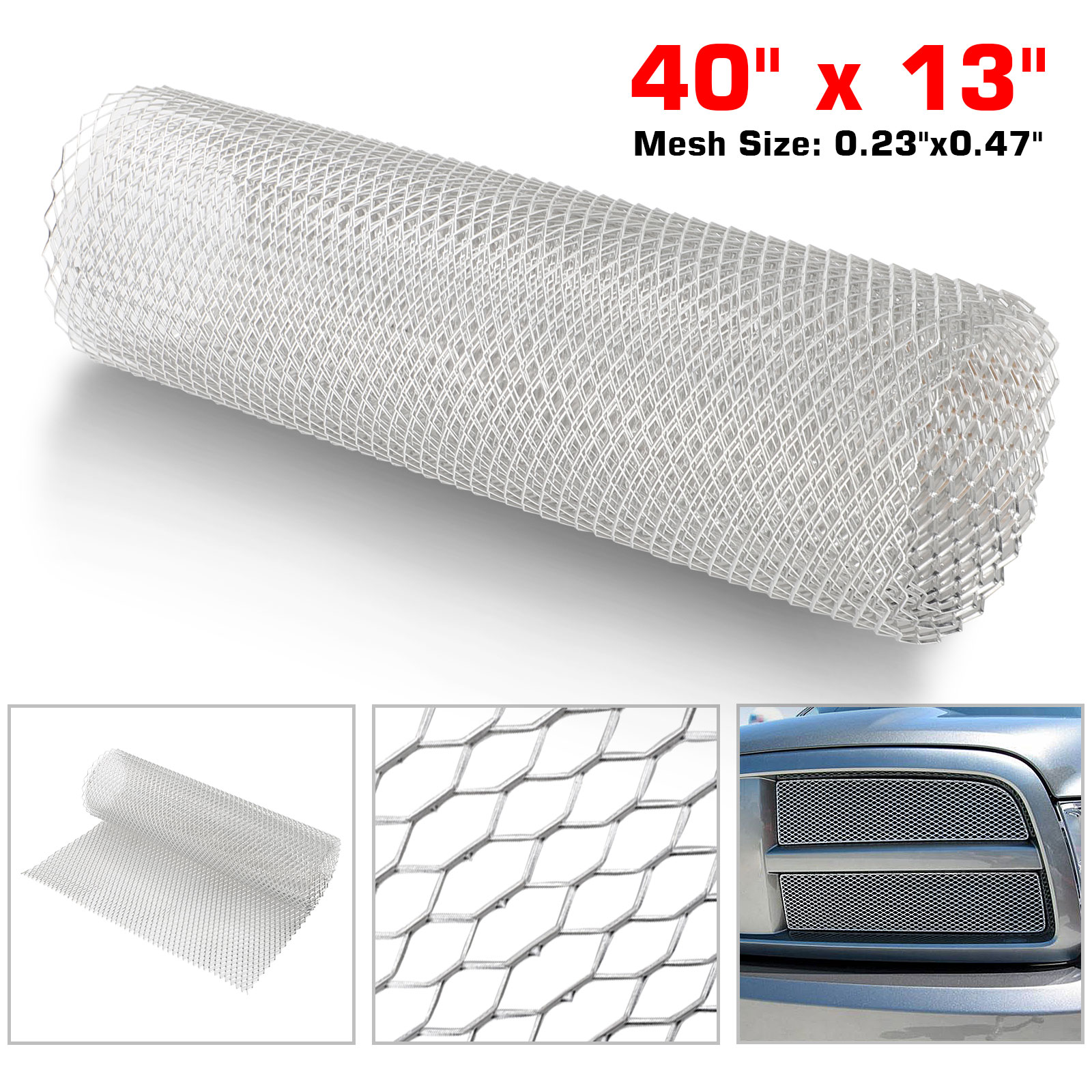 Car Aluminum Alloy Grille Mesh Sheet, TSV Universal Car Grille