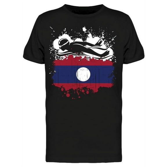 Swimming Team Of Laos T-Shirt Men -Image by Shutterstock Men T-Shirt, Male Medium